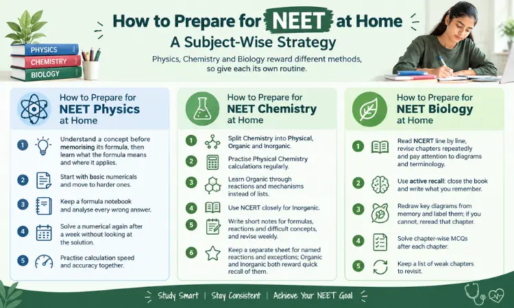How to Prepare for NEET at Home: A Subject-Wise Strategy
